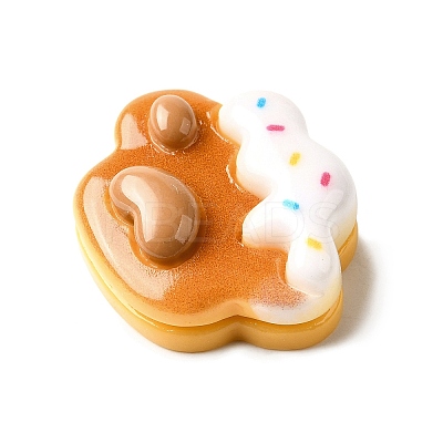 Paw Print Theme Opaque Resin Cabochon LS-CRES-I040-02C-1