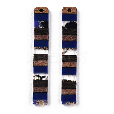 Translucent Resin & Walnut Wood Big Pendants RESI-TAC0017-47-A01-1-1
