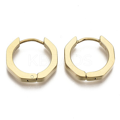 304 Stainless Steel Huggie Hoop Earrings STAS-R115-22G-1