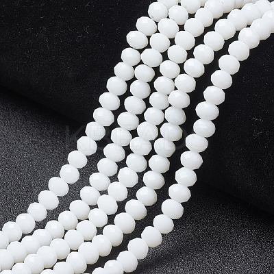 Opaque Solid Color Glass Beads Strands EGLA-A034-P6mm-D-1