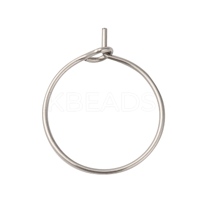 316 Surgical Stainless Steel Wine Glass Charms Rings A-STAS-L214-01E-1