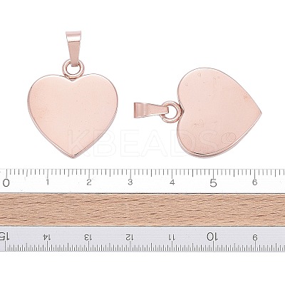 Ion Plating(IP) Fashionable 304 Stainless Steel Stamping Blank Tag Pendants STAS-J002B-01RG-1