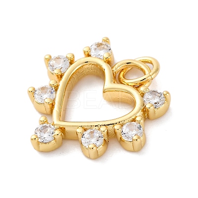 Brass Micro Pave Cubic Zirconia Pendants KK-S510-49G-02-1