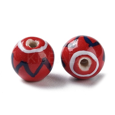Handmade Porcelain Beads PORC-G011-02G-1