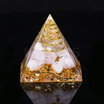 Orgonite Pyramid Resin Display Decorations G-PW0005-05Q-1