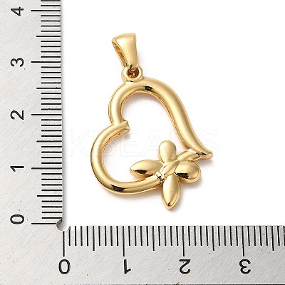 Golden Plated 304 Stainless Steel Pendants STAS-L272-005G-02-1