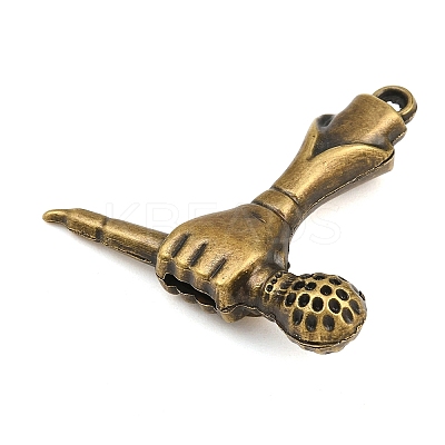 Tibetan Style Alloy Pendants AL-CBA2376-06AB-1