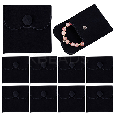 10Pcs Velvet Jewelry Pouches AJEW-NB0005-66C-1
