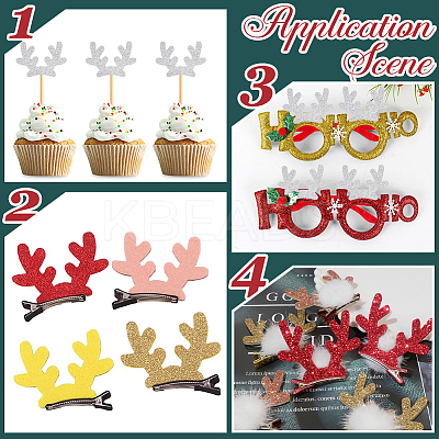 Christmas Theme Felt Fabrics Hair Accessories Findings FIND-WH20004-14D-1