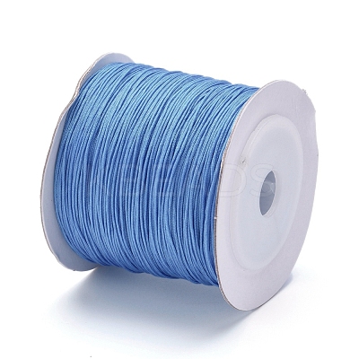 Nylon Braided Cord for Woven Jewelry Making Macrame Craft NWIR-D055-0.6mm-12-1