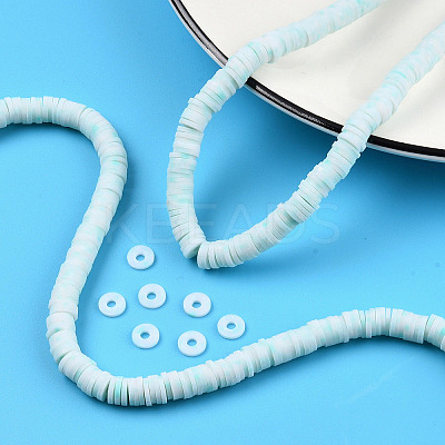 Handmade Polymer Clay Beads Strands CLAY-R089-6mm-169-1