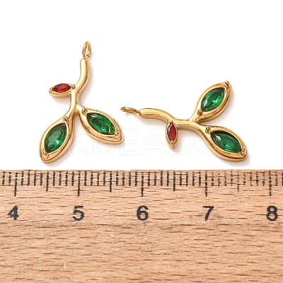 304 Stainless Steel Rhinestone Pendants RB-CBA5CCB-01G-1