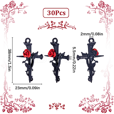30Pcs Alloy Pendants FIND-SC0005-55EB-1