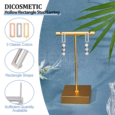 18Pcs 3 Color 201 Stainless Steel Stud Earring Findings STAS-DC0014-84-1