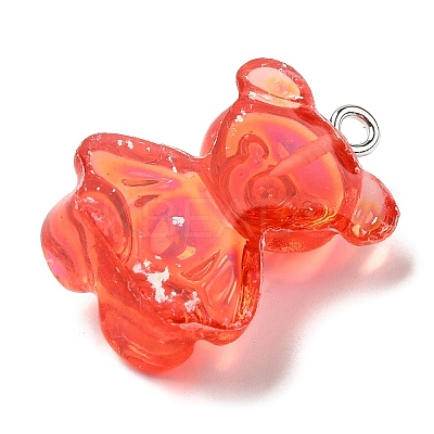 Transparent Resin Pendants LS-RESI-M033-01D-1