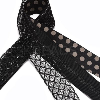 9 Yards 3 Styles Polyester Ribbon SRIB-A014-G03-1