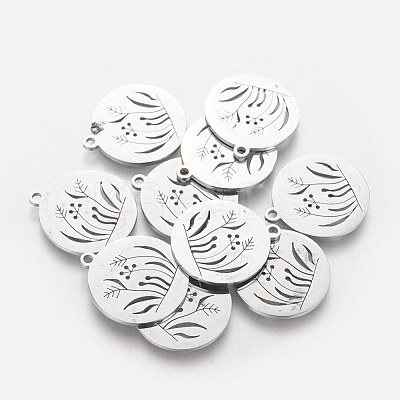 Non-Tarnish 201 Stainless Steel Pendants STAS-Q201-T499-1