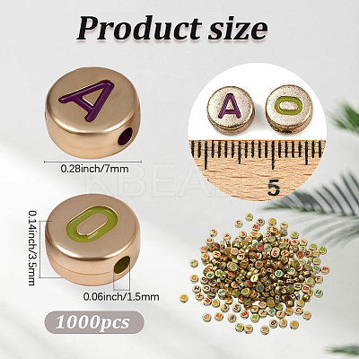 1000Pcs Opaque Acrylic Beads OACR-PA0001-34A-1