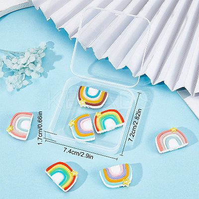 8Pcs 4 Colors ilicone Beads SIL-SC0001-12-1
