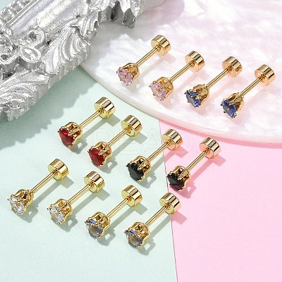 Flat Round Glass Ear Fake Plugs EJEW-H105-22G-B-1