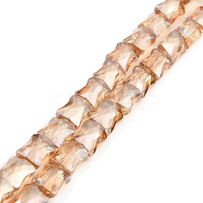 AB Color Plated Transparent Glass Beads Strands EGLA-P051-06A-A06-1