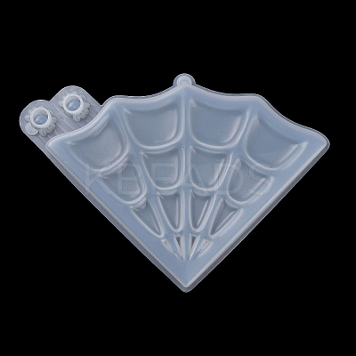 Halloween Theme DIY Spider Web Pendant Decoration Silicone Molds DIY-F143-04-1