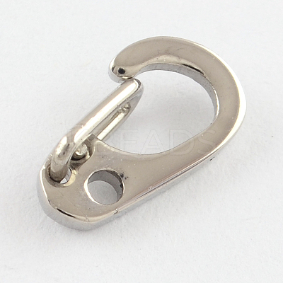 Tarnish Resistant Polished 316 Surgical Stainless Steel Keychain Clasp Findings STAS-R072-63-1