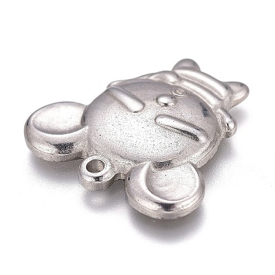 Tarnish Resistant 304 Stainless Steel Pendants Rhinestone Settings STAS-H119-06P-1
