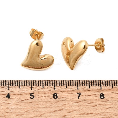 6 Pairs 304 Stainless Steel Stud Earrings EJEW-P340-01G-1