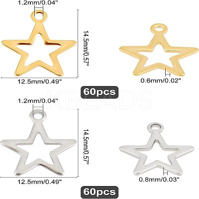 304 Stainless Steel Pendants & Charms STAS-UN0016-67-1