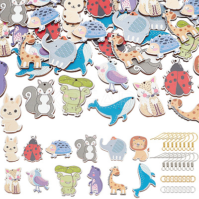 DIY Animal Earring Making Kit DIY-AR0003-34-1