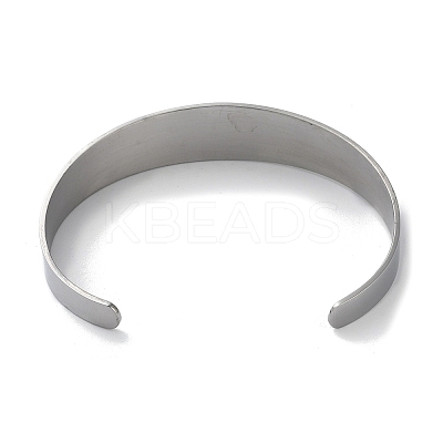 304 Stainless Steel Cuff Bangles BJEW-P307-02B-P-1