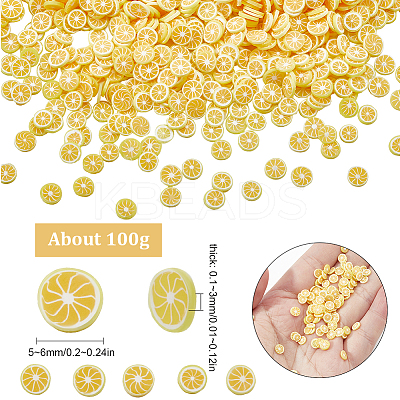 100G Handmade Polymer Clay Nail Art Decoration CLAY-SC0001-82A-1