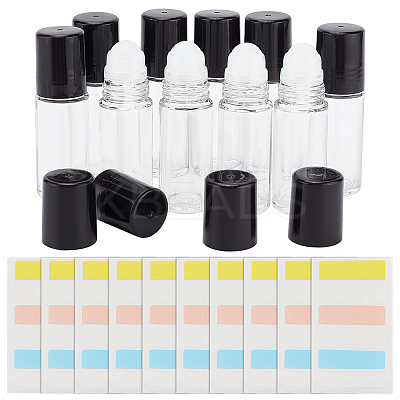 Transparent Glass Roller Ball Bottles AJEW-BC0007-35-1