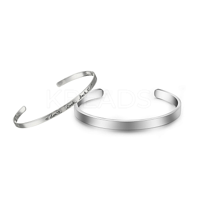 Aluminum Bangle Blanks DIY-H134-01B-P-1
