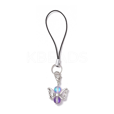 Moonstone Angel Moblie Straps HJEW-JM03147-1