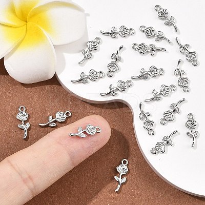 SHEGRACE Brass Rose Charms XGR0164P-105P-1