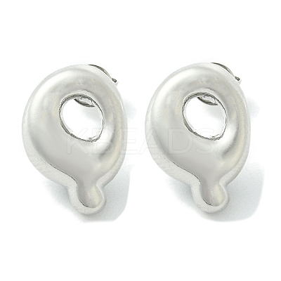 Rack Plating Brass Earrings EJEW-S222-01P-Q-1