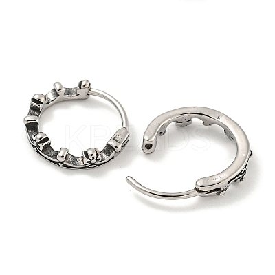 316 Surgical Stainless Steel Hoop Earrings EJEW-D096-12AS-16-1