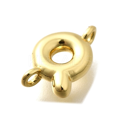 Brass Connector Charms KK-P295-01G-Q-1