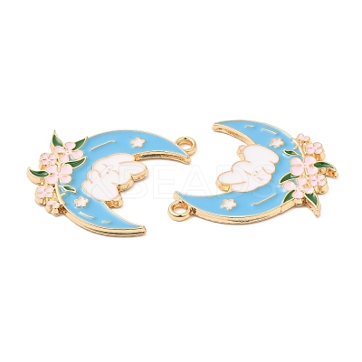 Alloy Enamel Pendants FIND-C037-09G-01-1