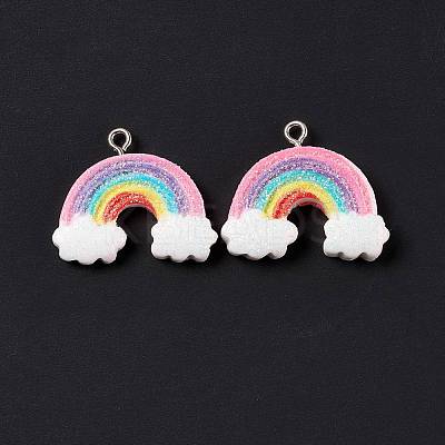 Opaque Resin Pendants RESI-G040-D03-A-1