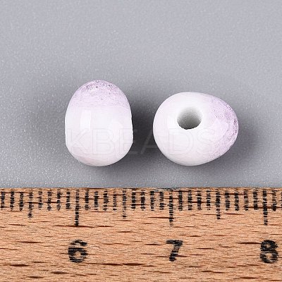 Handmade Crackle Porcelain Beads PORC-Q008-06B-03-1