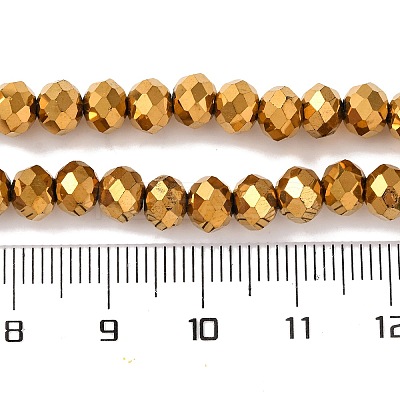 Electroplate Transparent Glass Beads Strands EGLA-A034-T6mm-UA01-1