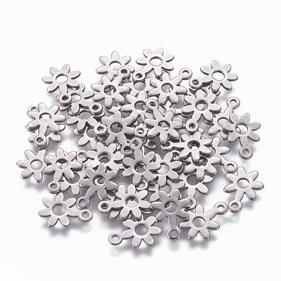 Tarnish Resistant 304 Stainless Steel Charms X-STAS-L234-066P-1