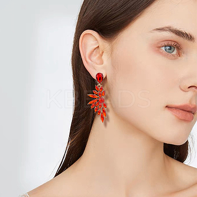 3 Pairs 3 Colors Resin Wing Dangle Stud Earrings EJEW-FI0002-17-1