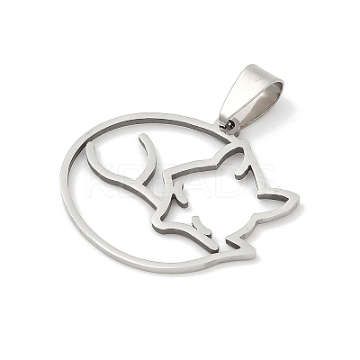 201 Stainless Steel Pendants STAS-F316-35P-1
