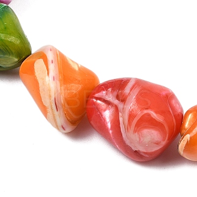 Natural Trochid Shell/Trochus Shell Beads Strands SHEL-B005-06-1