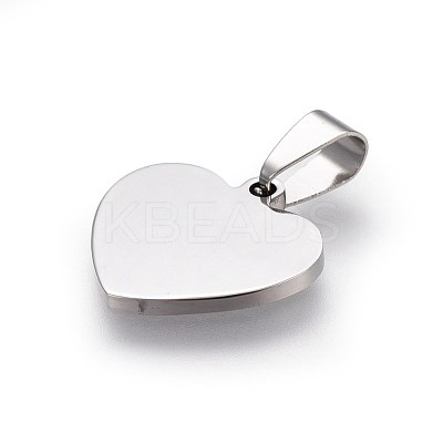 Tarnish Resistant 304 Stainless Steel Mirror Polished Finish Stamping Blank Tag Pendants X-STAS-L220-02B-1