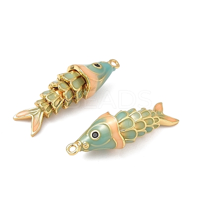 Brass Micro Pave Cubic Zirconia Pendants with Enamel KK-H526-03G-05-1